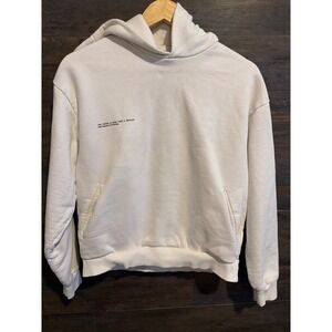 Pangaia Off White Recycled Organic Cotton Hoodie Sweatshirt XS Made in Portugal